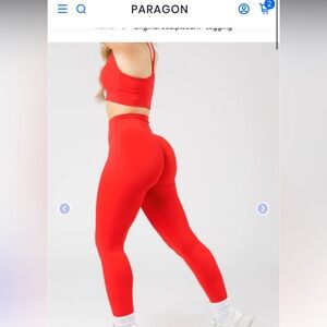 PARAGON cherry leggings RecStretch sculptseam plus
